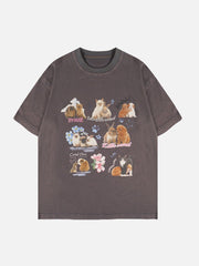T-shirt imprimé animaux de compagnie 