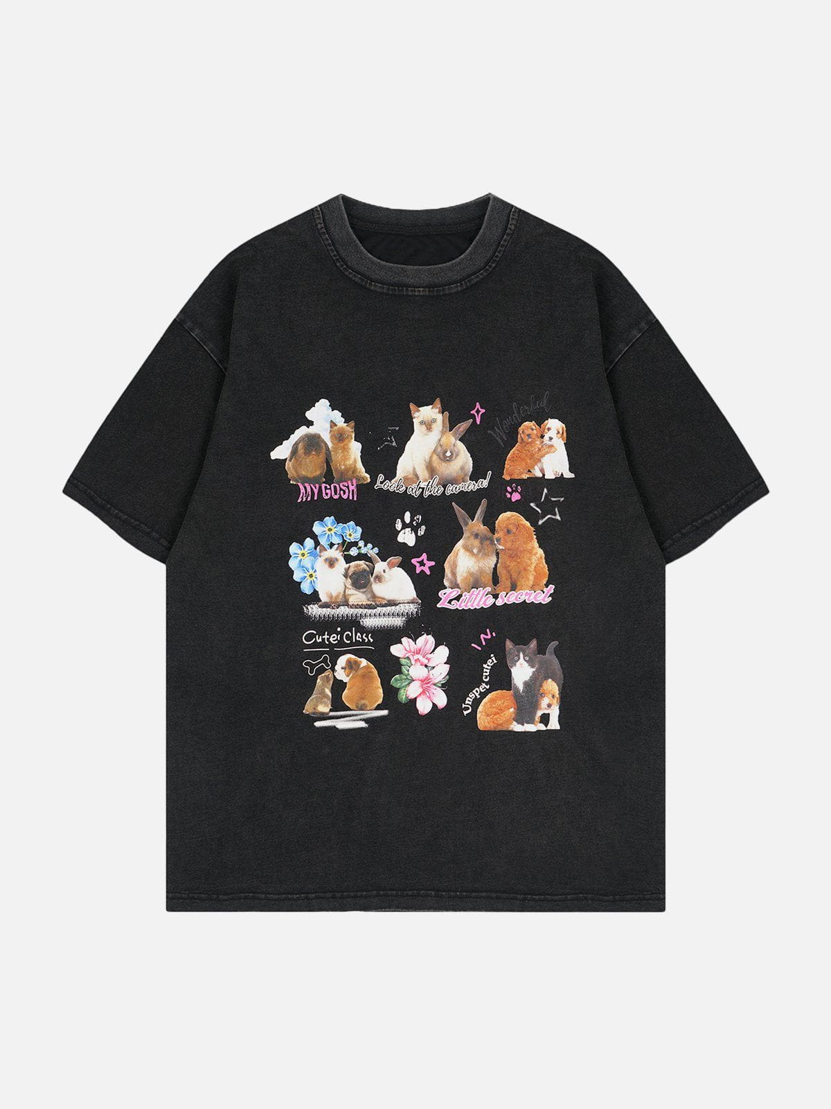 T-shirt imprimé animaux de compagnie 