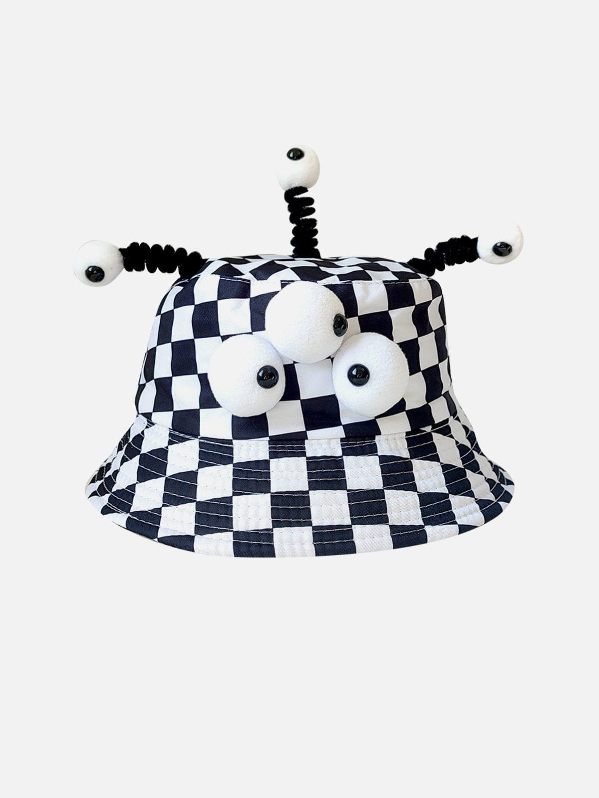 Plaid Three Eyes Cartoon Hat