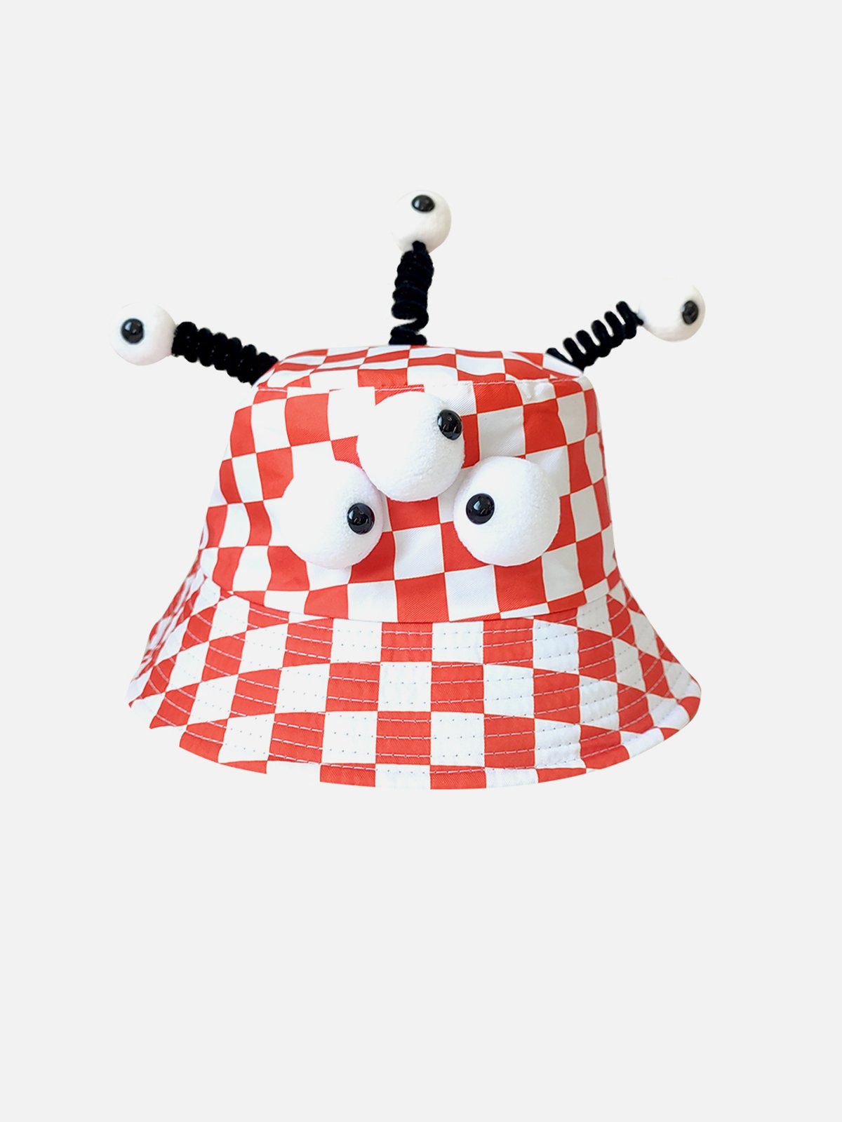 Plaid Three Eyes Cartoon Hat