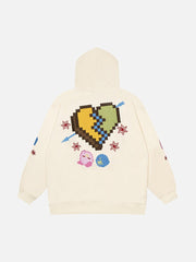 Planet Hooded Zipper Hoodie