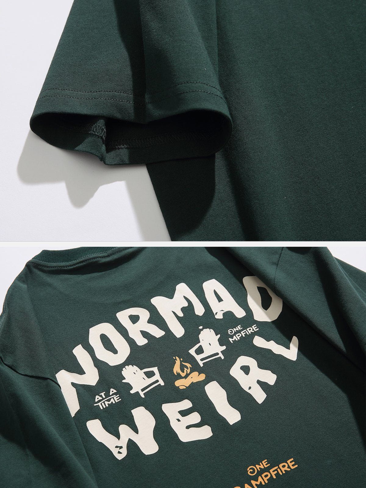 Plastisol Printing Camping Elements Tee