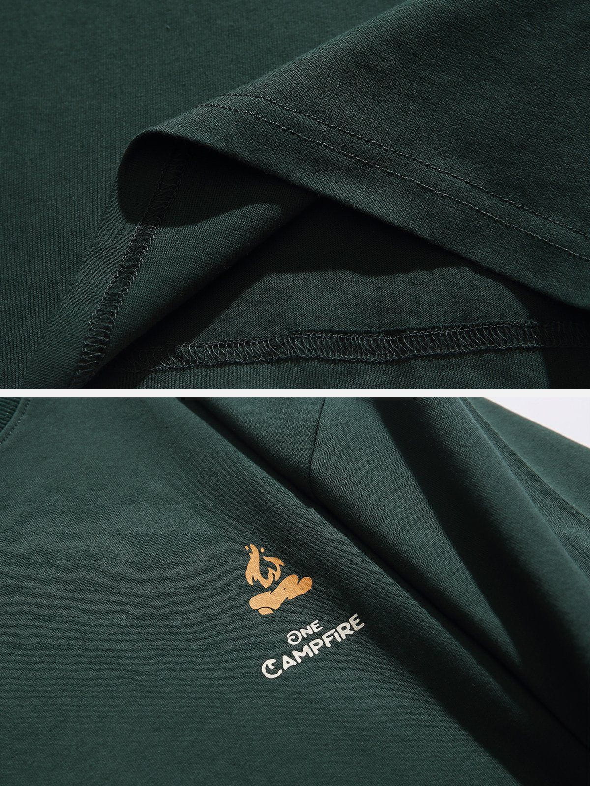 Plastisol Printing Camping Elements Tee