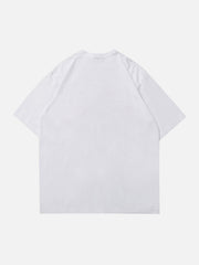 T-Shirt mit Kettendekor im Plastisoldruck 