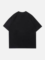 T-Shirt mit Kettendekor im Plastisoldruck 