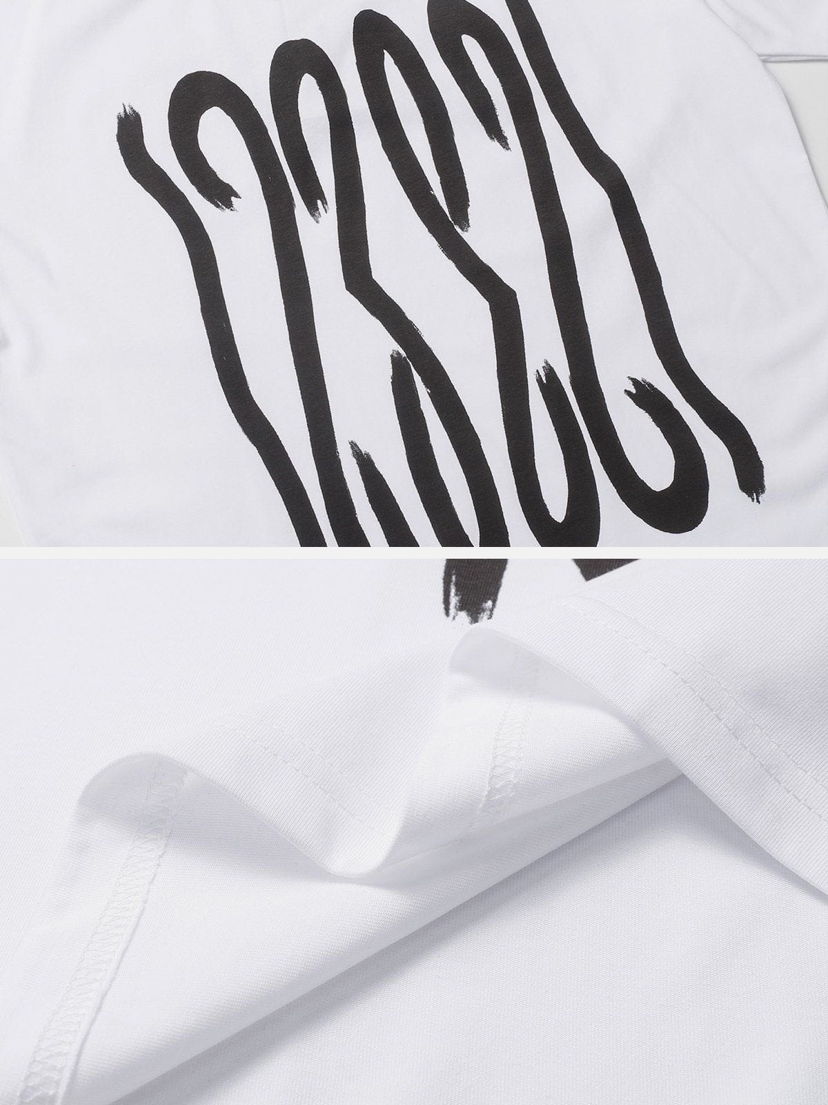 T-Shirt mit Kettendekor im Plastisoldruck 