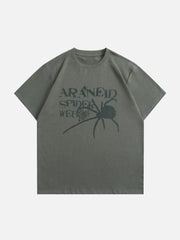 Plastisol Printing Spider Element Tee