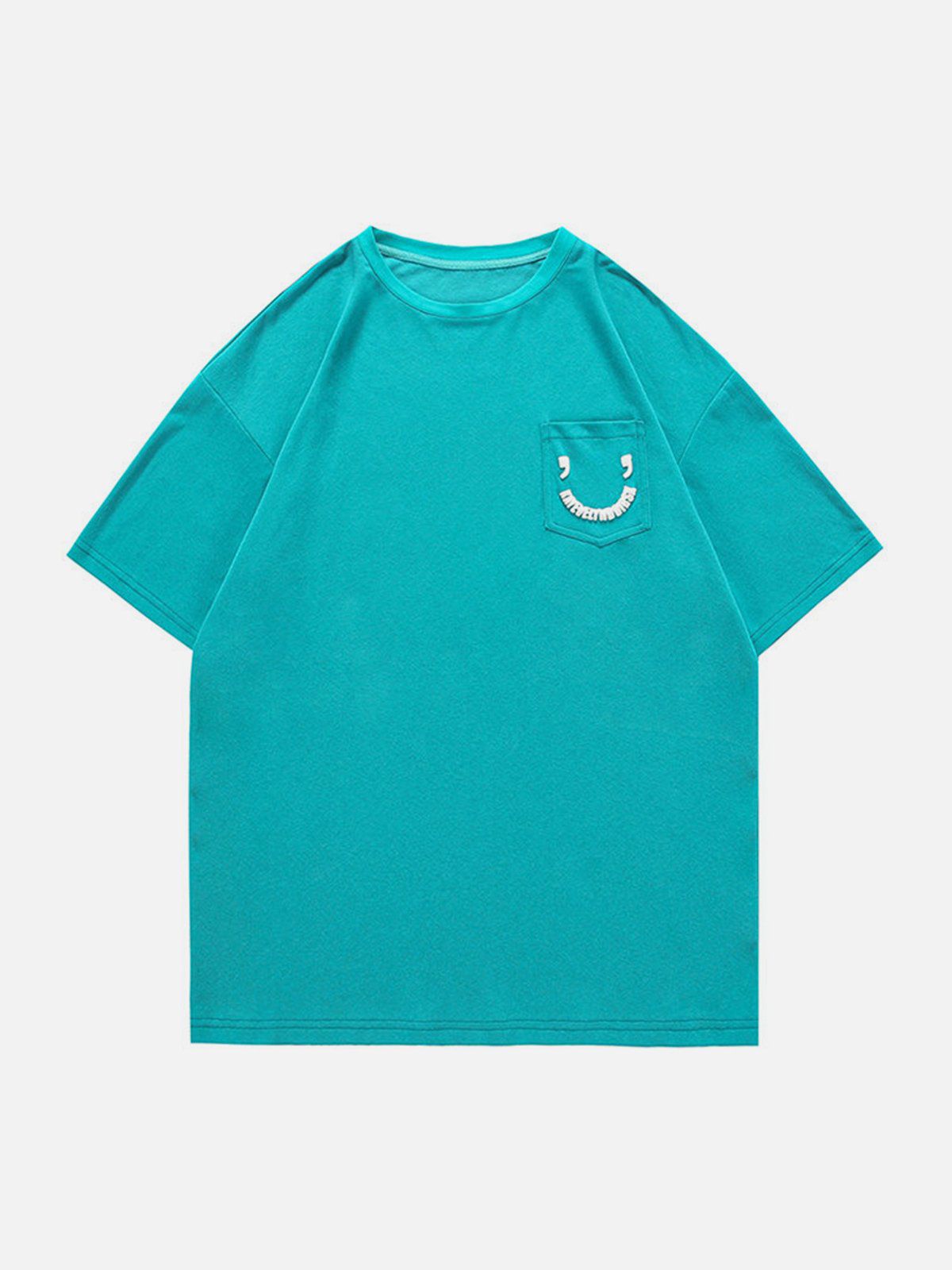 Pocket Smile Print Tee