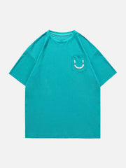 Pocket Smile Print Tee
