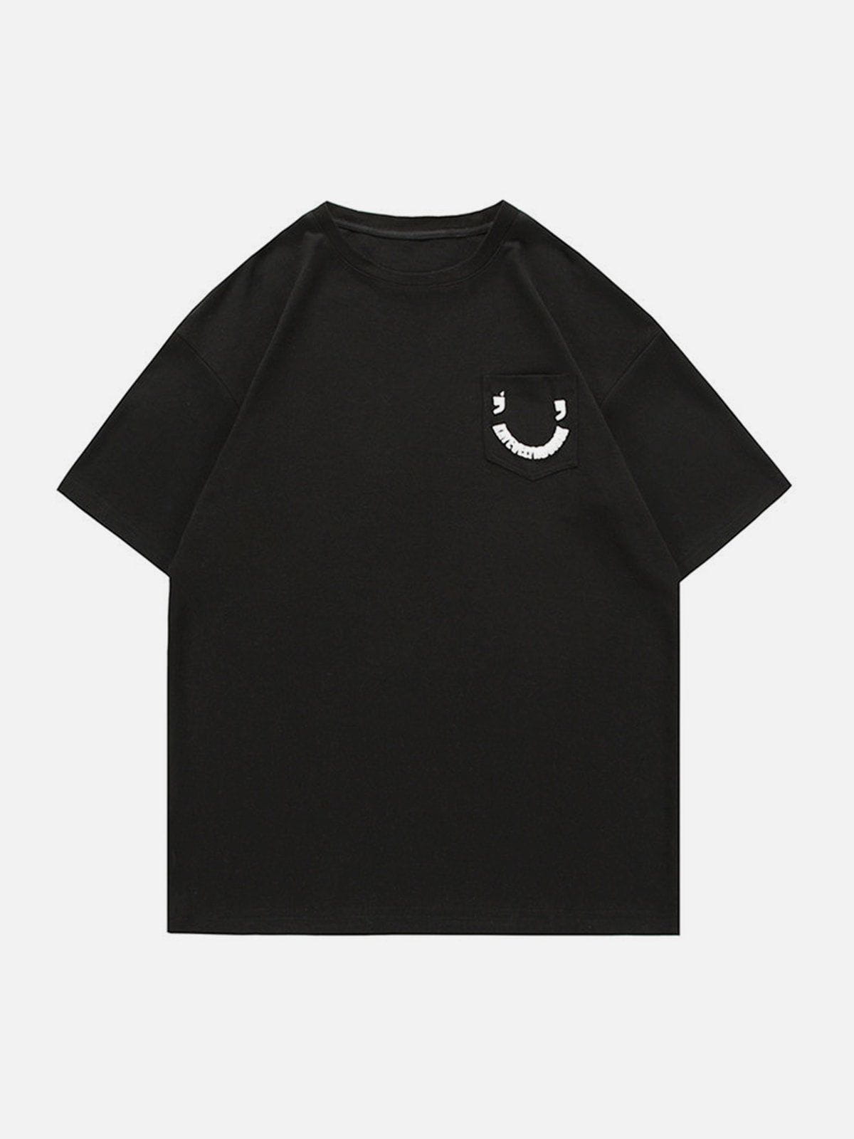 Pocket Smile Print Tee
