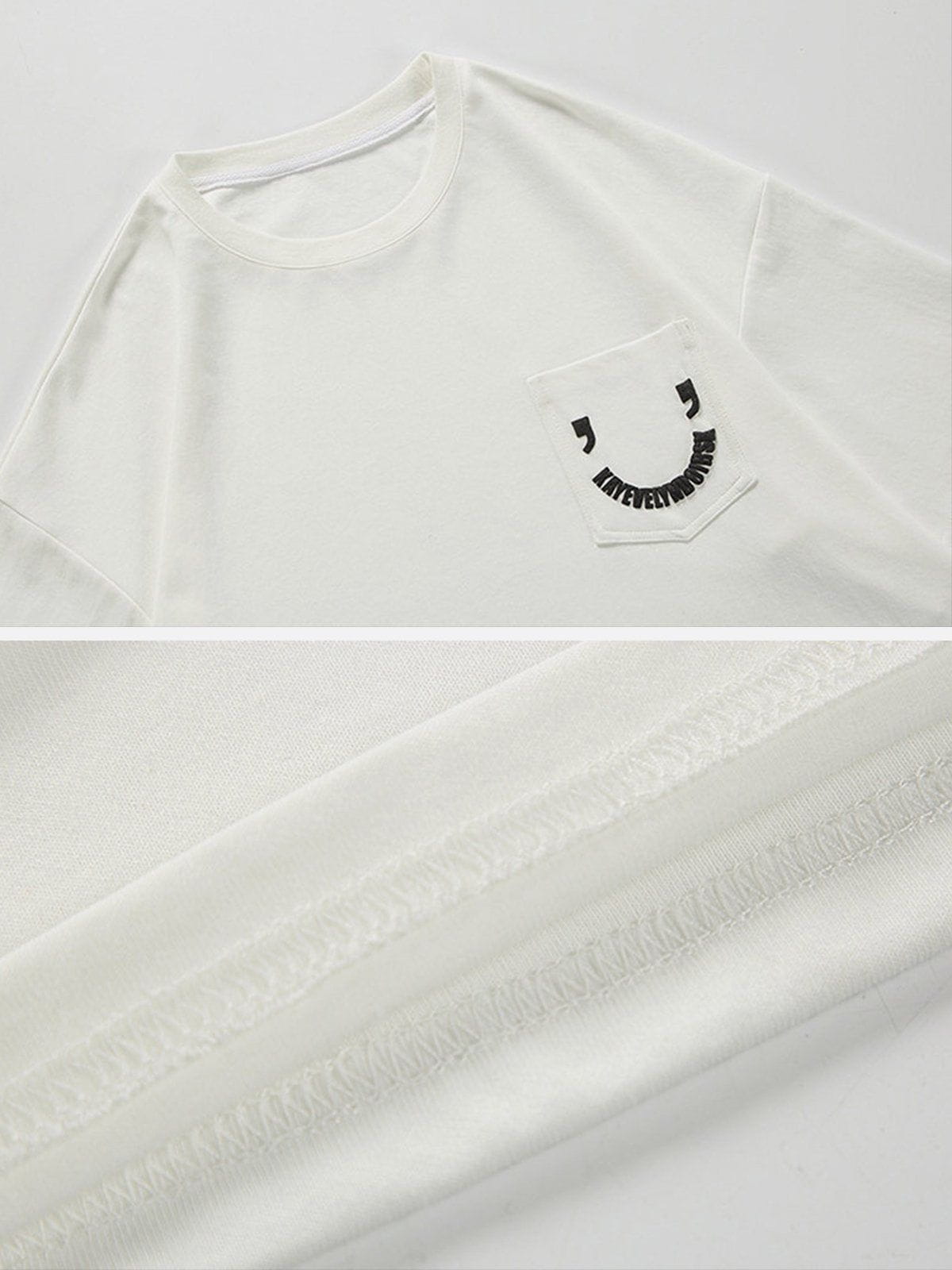 Pocket Smile Print Tee