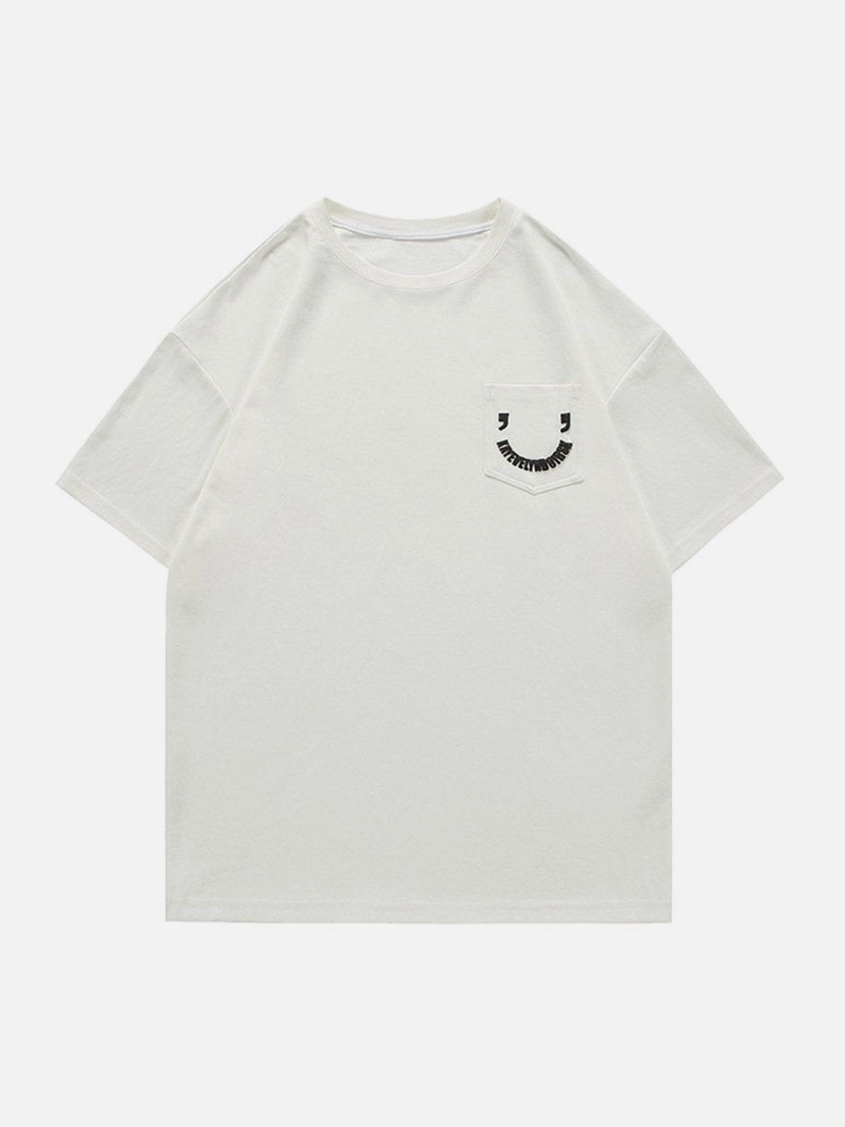 Pocket Smile Print Tee