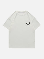 Pocket Smile Print Tee