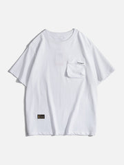 Pocket Solid Color Tee