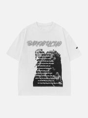 Portrait Letter Print Tee