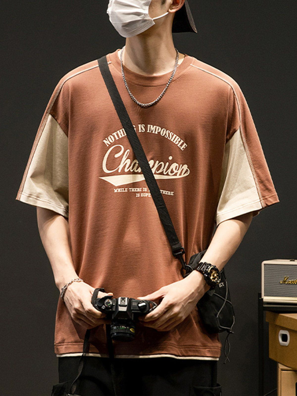 Print Patchwork Clash Tee