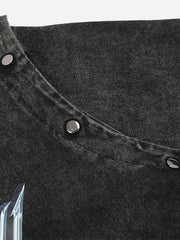 T-shirt Alphabet Personnalité Punk - 1652 