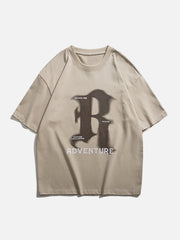 T-shirt imprimé lettre R Swoosh 