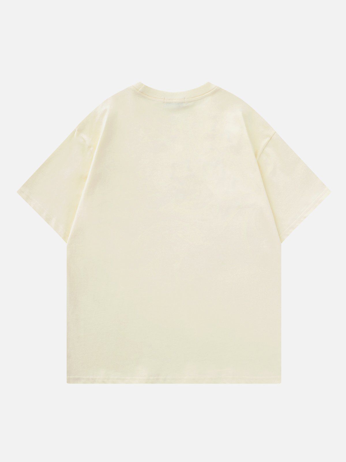 T-Shirt mit Kaninchen-Stickerei und Tasche 