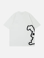 T-shirt brodé lapin 