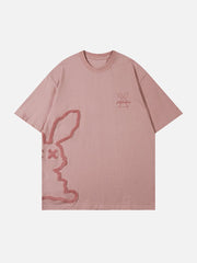 T-shirt brodé lapin 