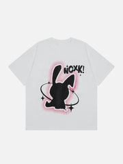 T-shirt imprimé lapin en mousse 