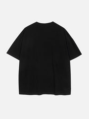 T-shirt imprimé en mousse de lapin 