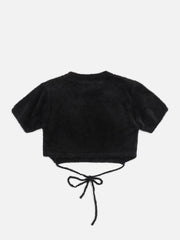 T-Shirt mit Kaninchenherz-Stickerei 