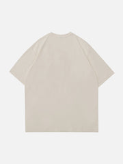 T-shirt imprimé lapin à jet d'encre 