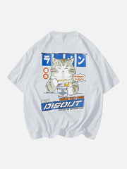 T-shirt graphique Ramen Cat 