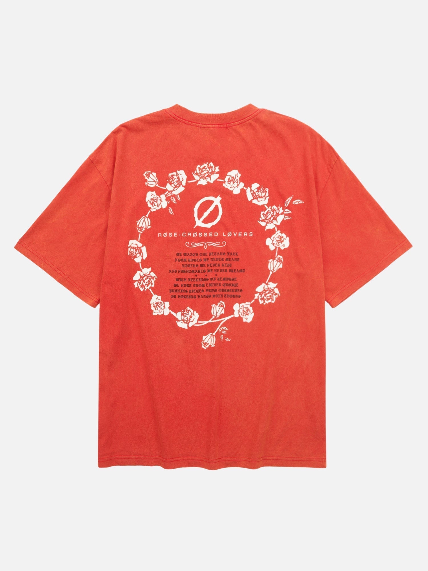 Recycled Rose Letter T-shirt - 1968