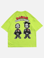 T-Shirt mit Retro-Cartoon-Print 