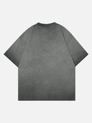 T-shirt ample surdimensionné à imprimé lettres rétro High Street 