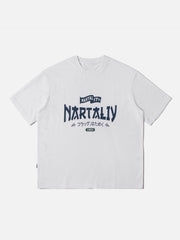 T-shirt imprimé style rétro japonais 