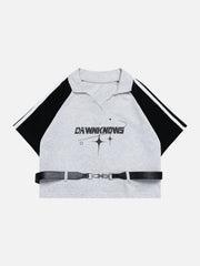 Polo à coutures rétro 