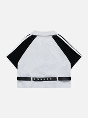 Polo à coutures rétro 