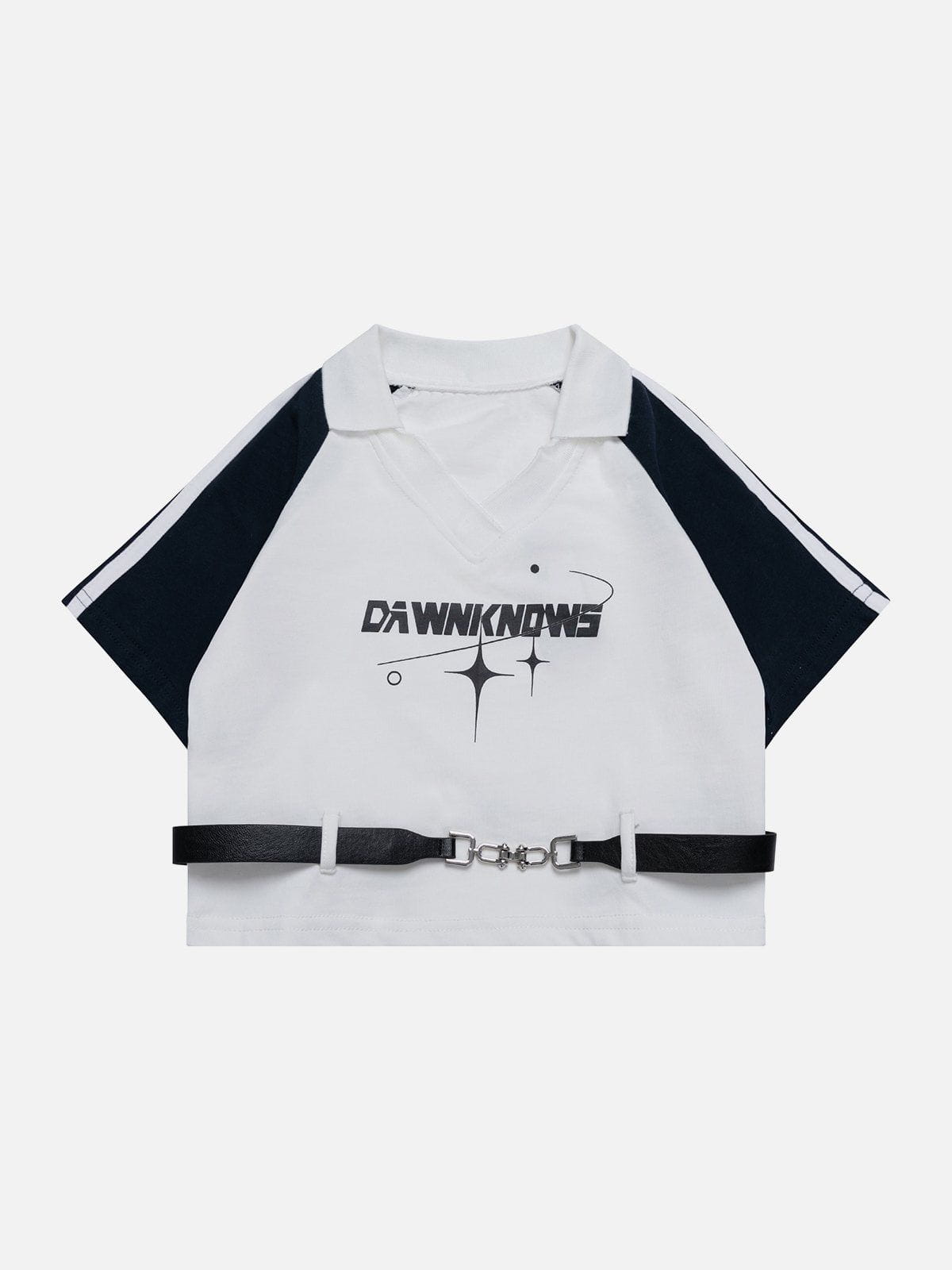 Polo à coutures rétro 