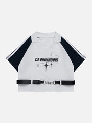 Polo à coutures rétro 