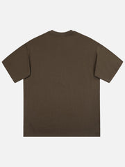 T-shirt rétro avec imprimé croix de Jésus 