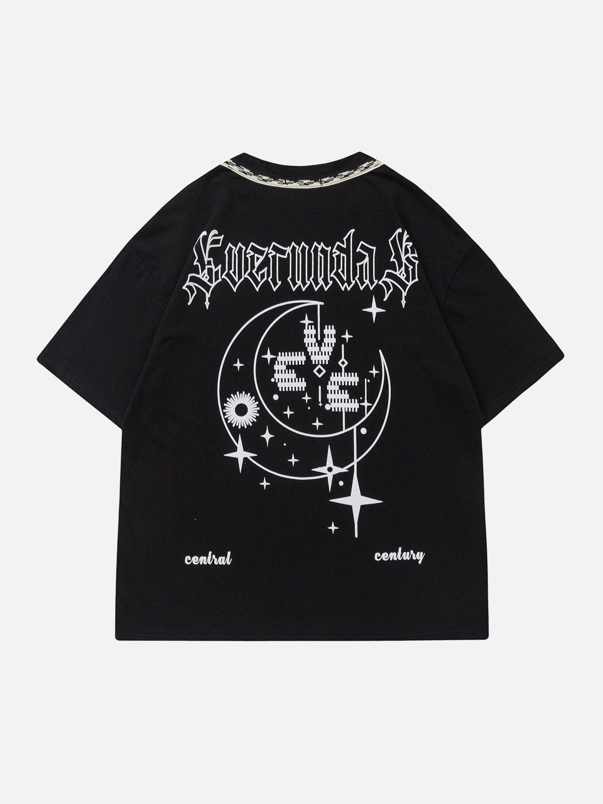 T-shirt imprimé étoile et lune avec ruban 