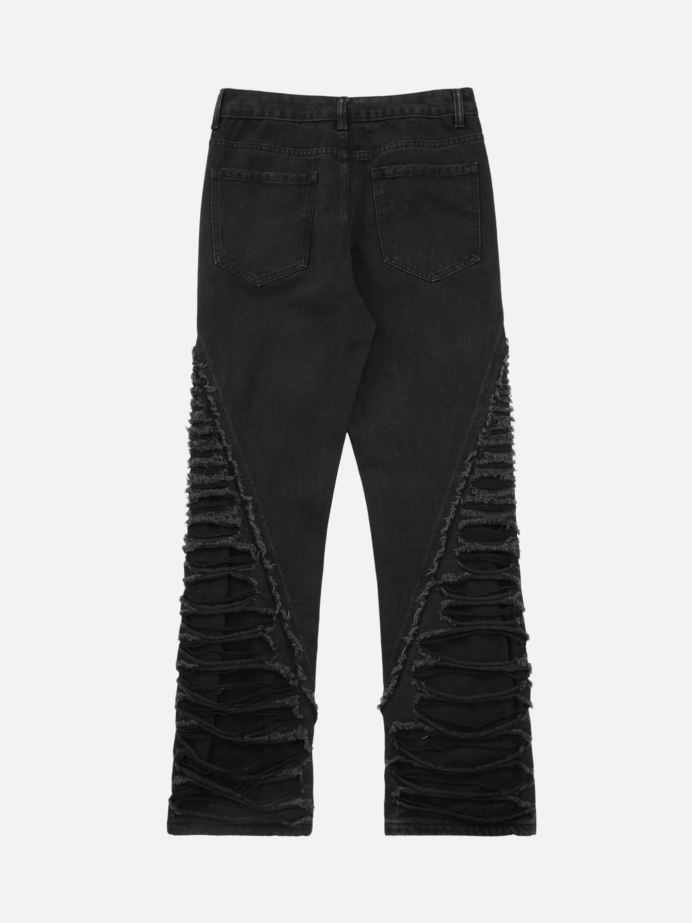 Ripped Double Straight Jeans