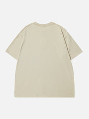 T-shirt imprimé lettre Rites Bow 