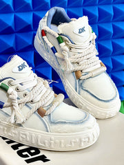 Rope Knot Design Fashion Sneakers