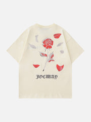 T-shirt imprimé changement de température rose 