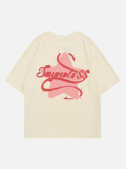 T-shirt imprimé en mousse Saynotere Star 