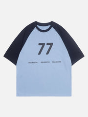 T-shirt patchwork brodé Seventy-Seven 