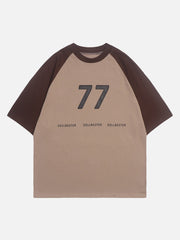 T-shirt patchwork brodé Seventy-Seven 
