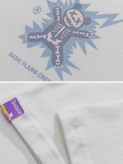 T-shirt imprimé tête de mort Shoot Bear 