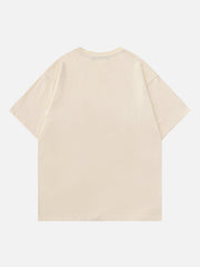 T-shirt imprimé squelette de pistolet 