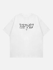 T-shirt imprimé tête de mort 